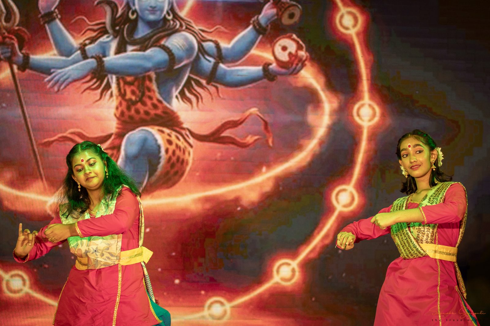 A moment from Anandam's Durga Pujo celebrations.
