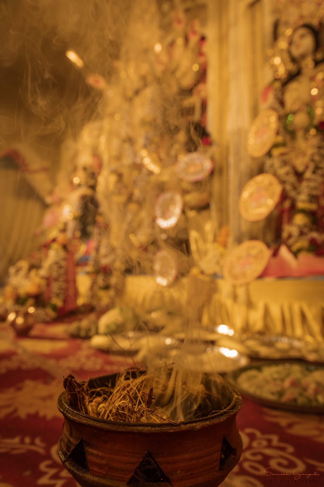 A moment from Anandam's Durga Pujo celebrations.