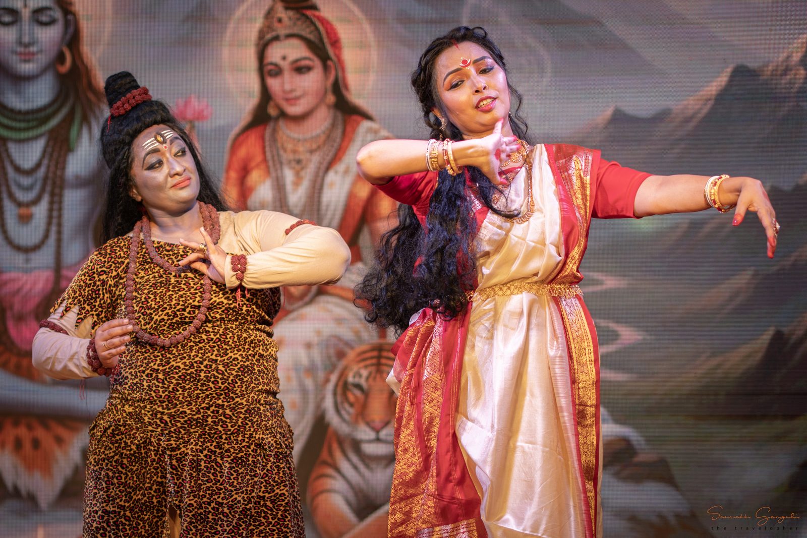A moment from Anandam's Durga Pujo celebrations.