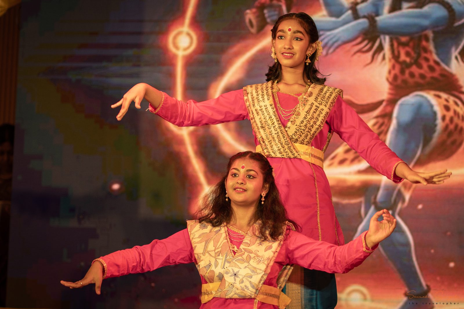 A moment from Anandam's Durga Pujo celebrations.