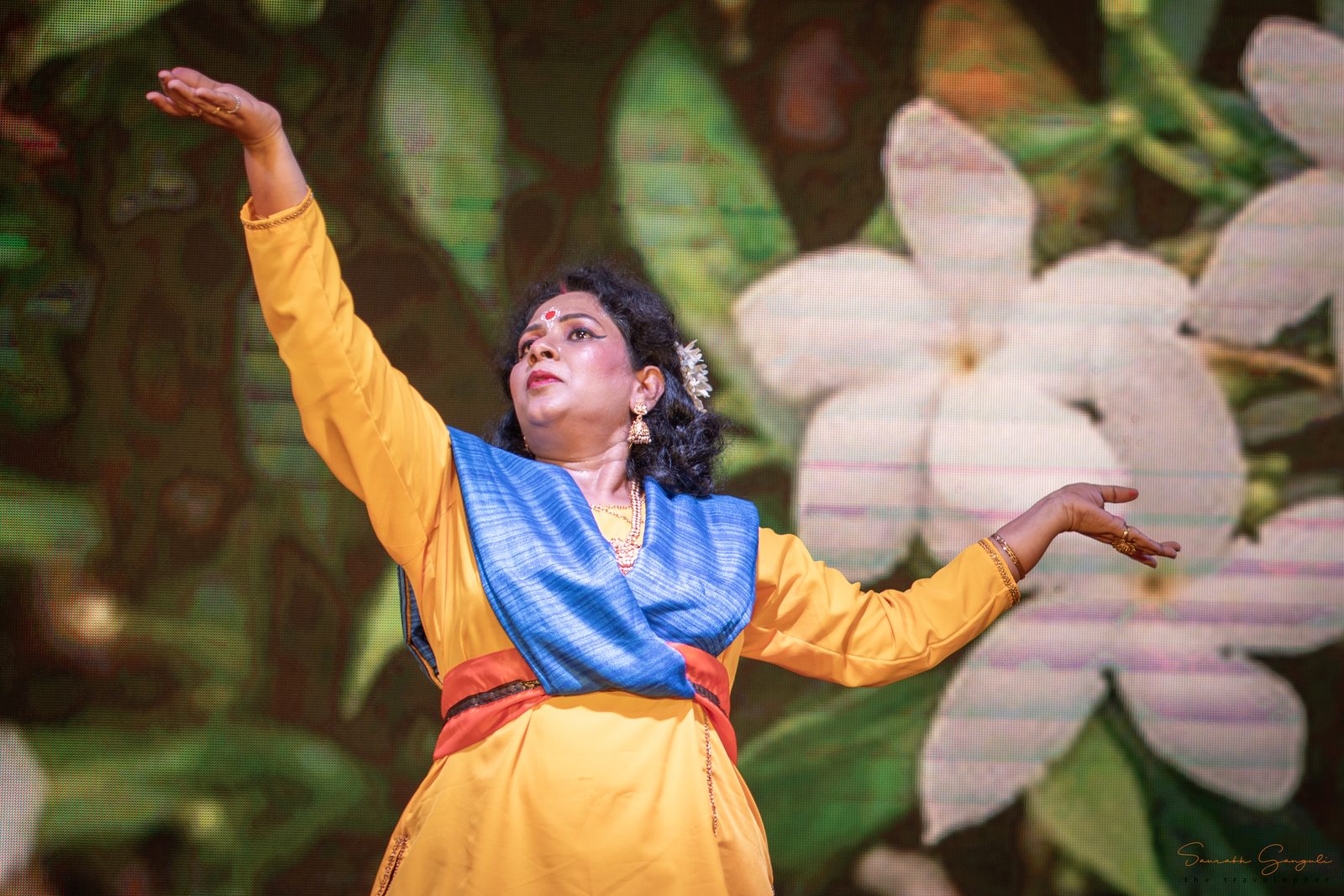 A moment from Anandam's Durga Pujo celebrations.