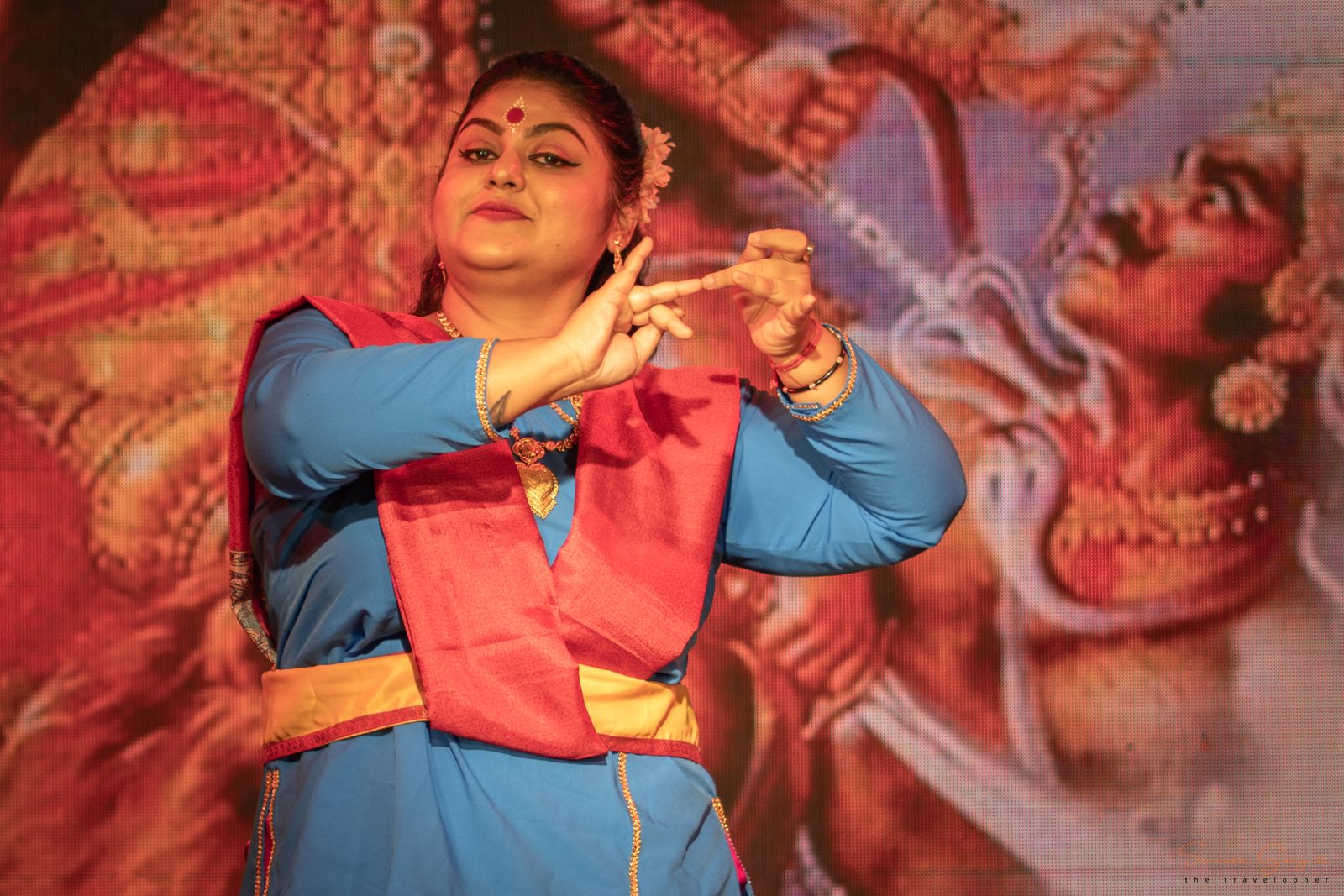 A moment from Anandam's Durga Pujo celebrations.