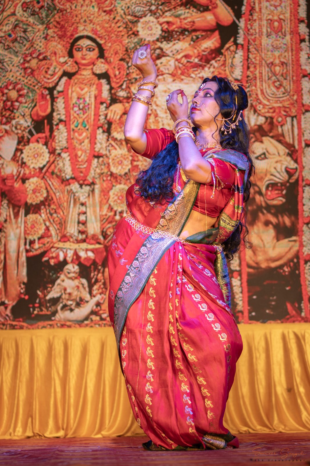 A moment from Anandam's Durga Pujo celebrations.