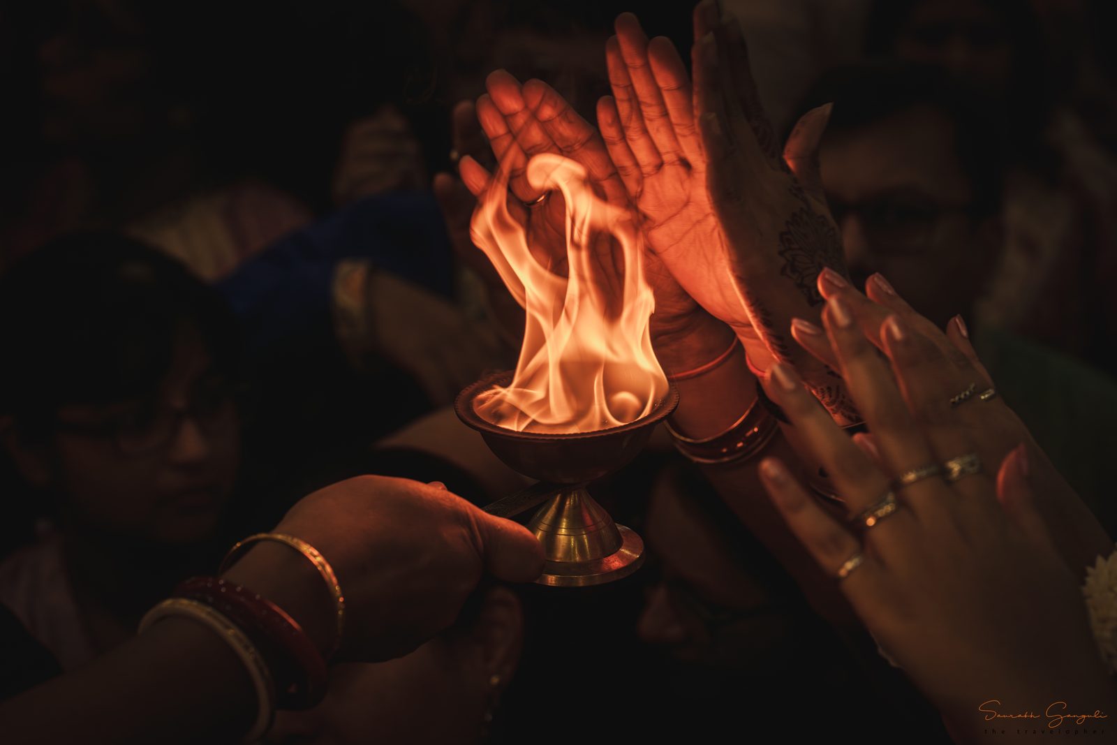 A moment from Anandam's Durga Pujo celebrations.