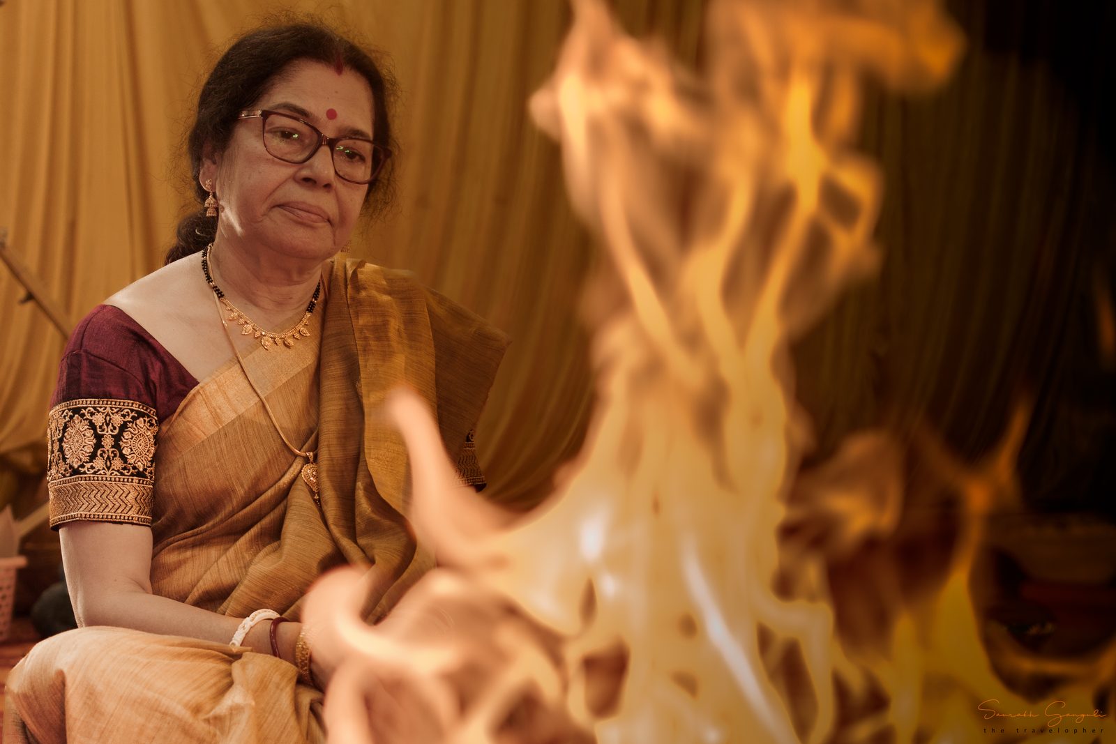 A moment from Anandam's Durga Pujo celebrations.