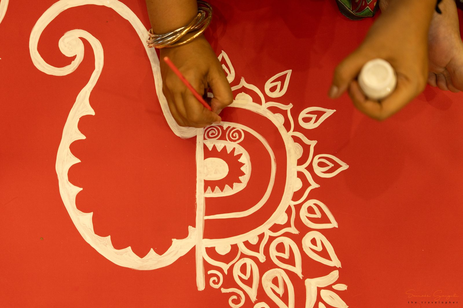 A moment from Anandam's Durga Pujo celebrations.