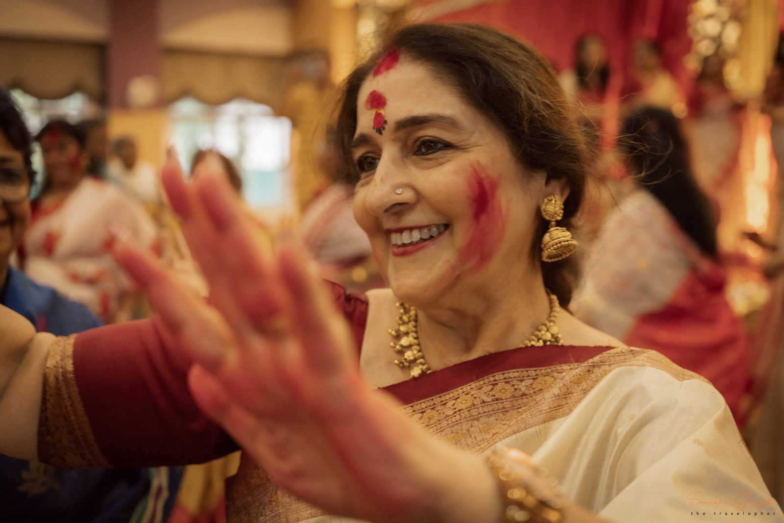 A moment from Anandam's Durga Pujo celebrations.