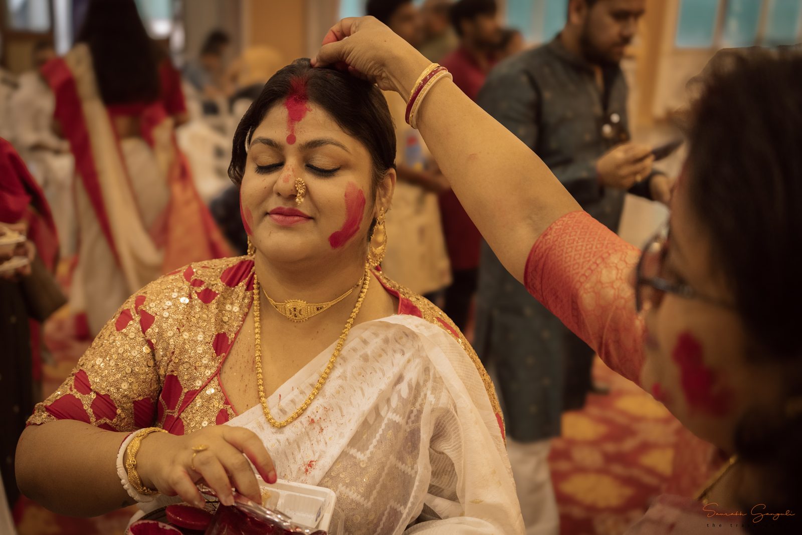 A moment from Anandam's Durga Pujo celebrations.