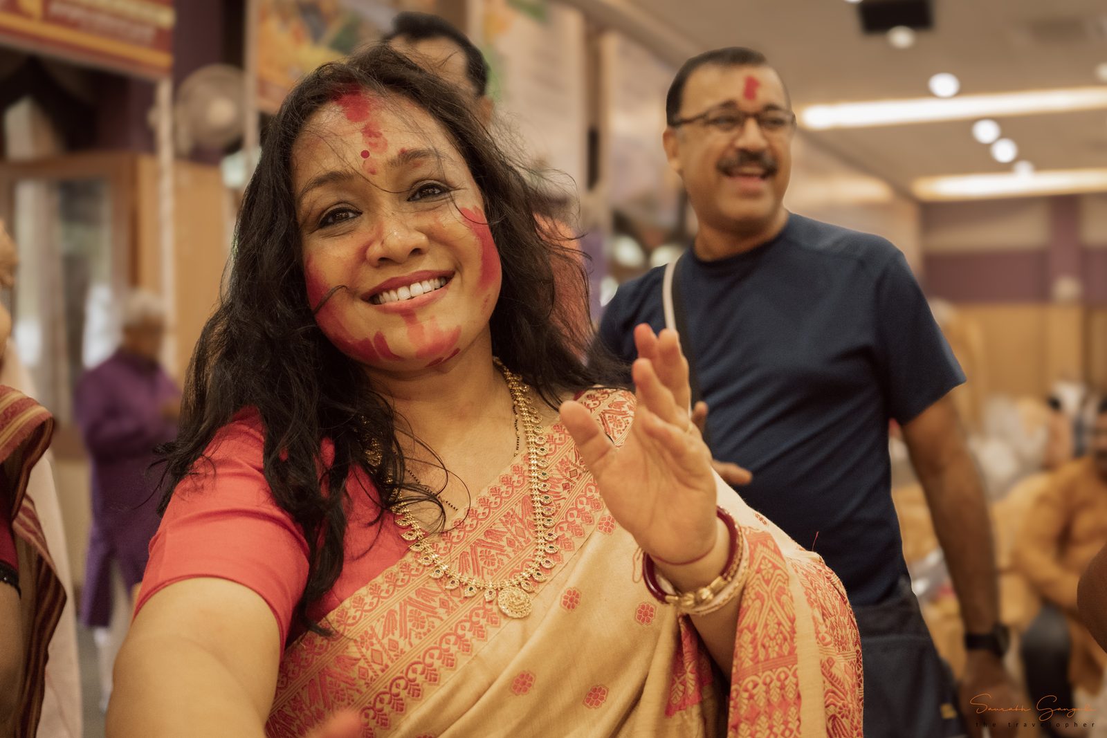 A moment from Anandam's Durga Pujo celebrations.