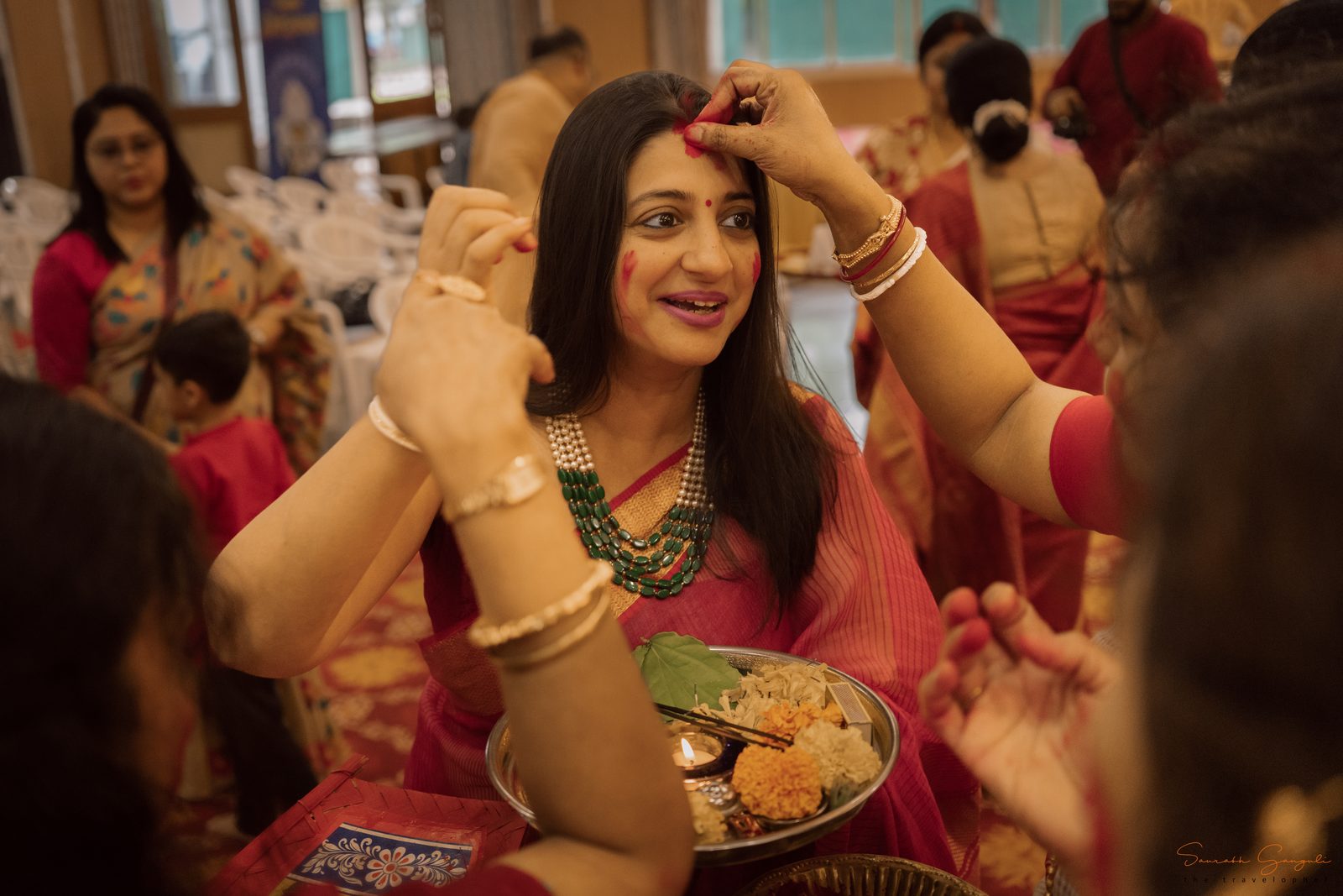 A moment from Anandam's Durga Pujo celebrations.