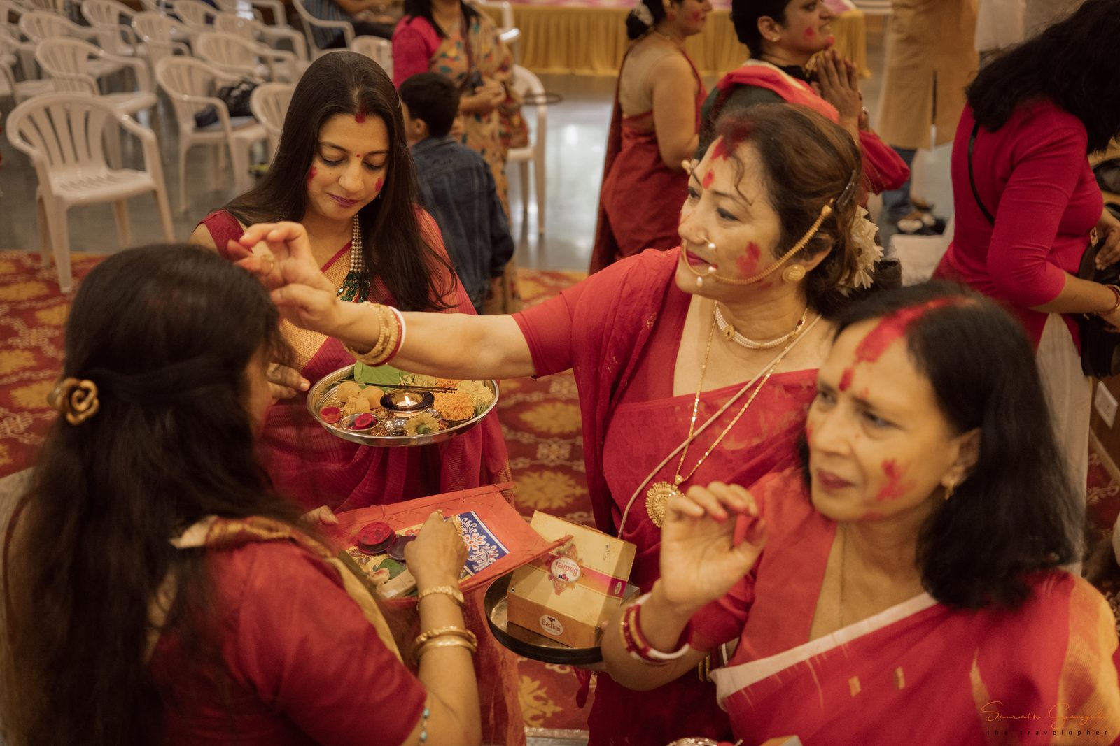 A moment from Anandam's Durga Pujo celebrations.